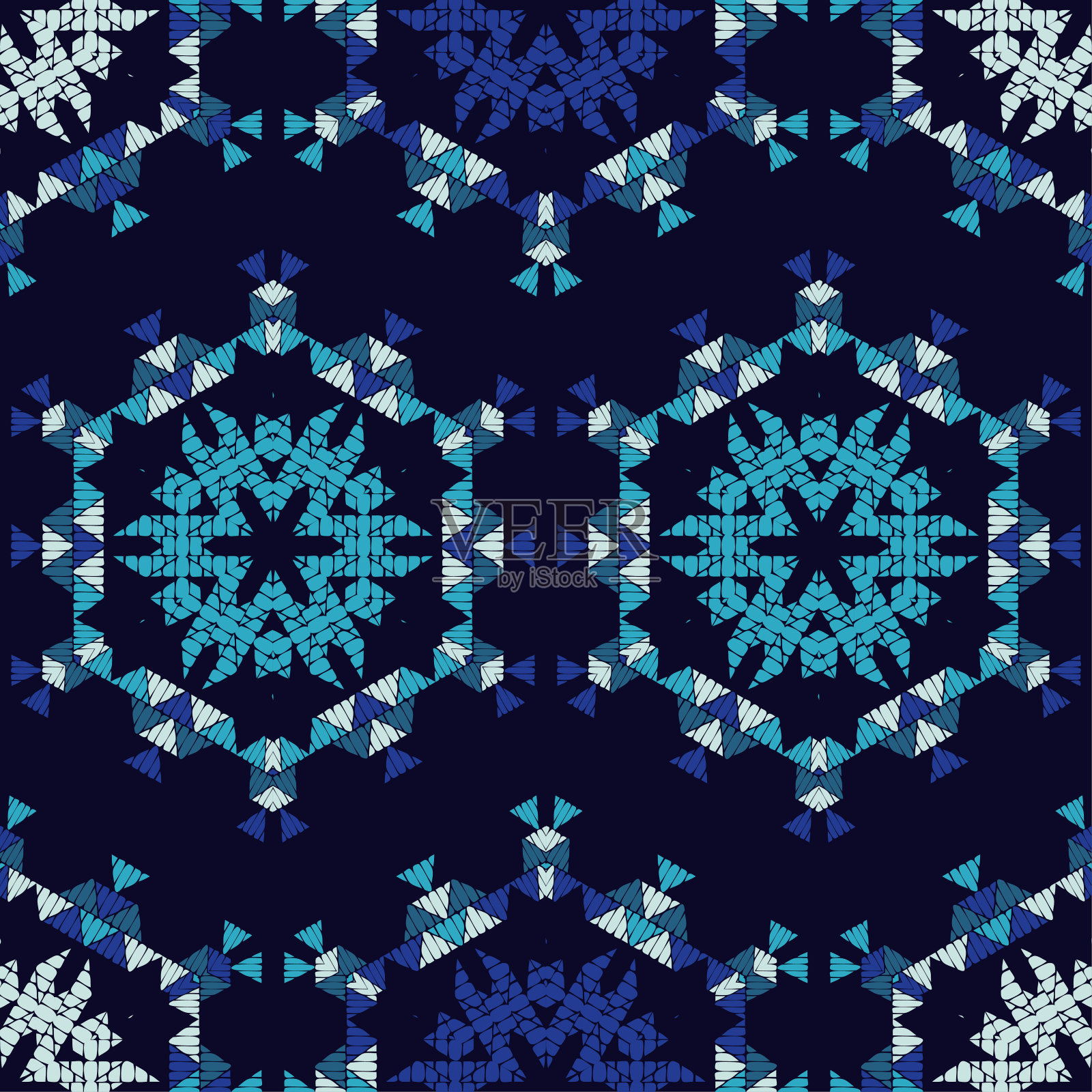 几何形状的马赛克。插画图片素材