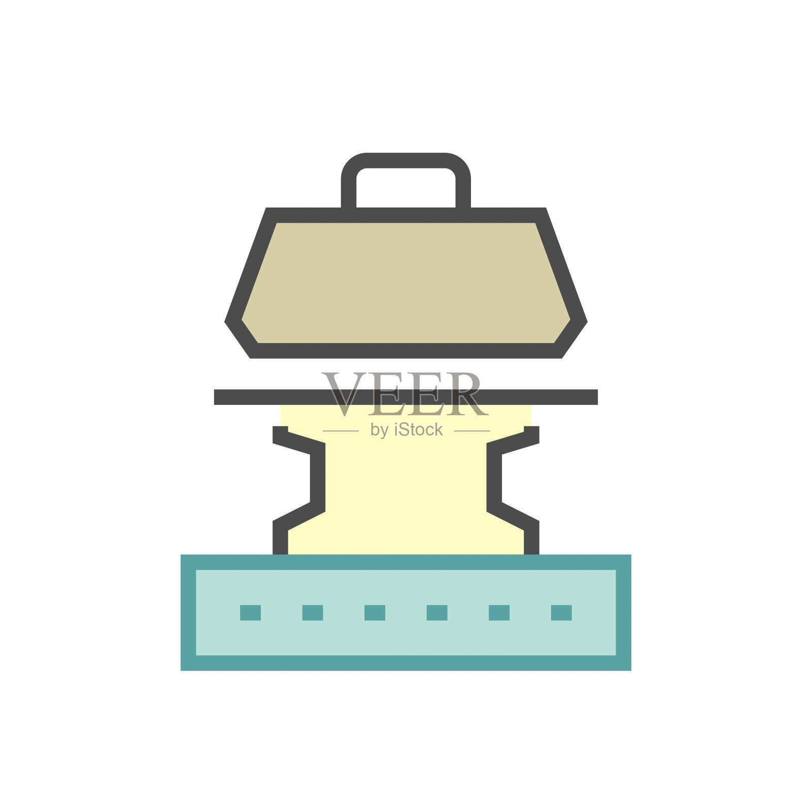 岩土工程和土壤测试矢量图标集设计。插画图片素材