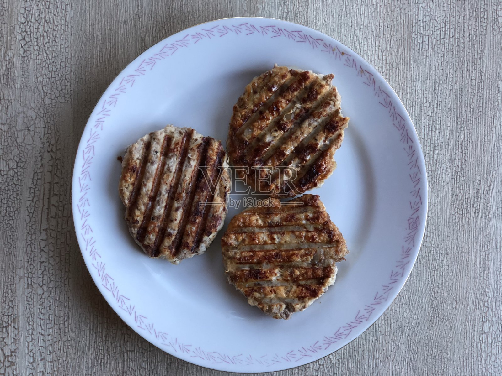 自制的烤肉饼照片摄影图片