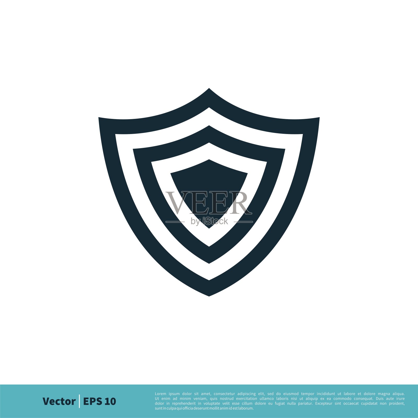 盾图标矢量标志模板插图设计。向量EPS 10。插画图片素材