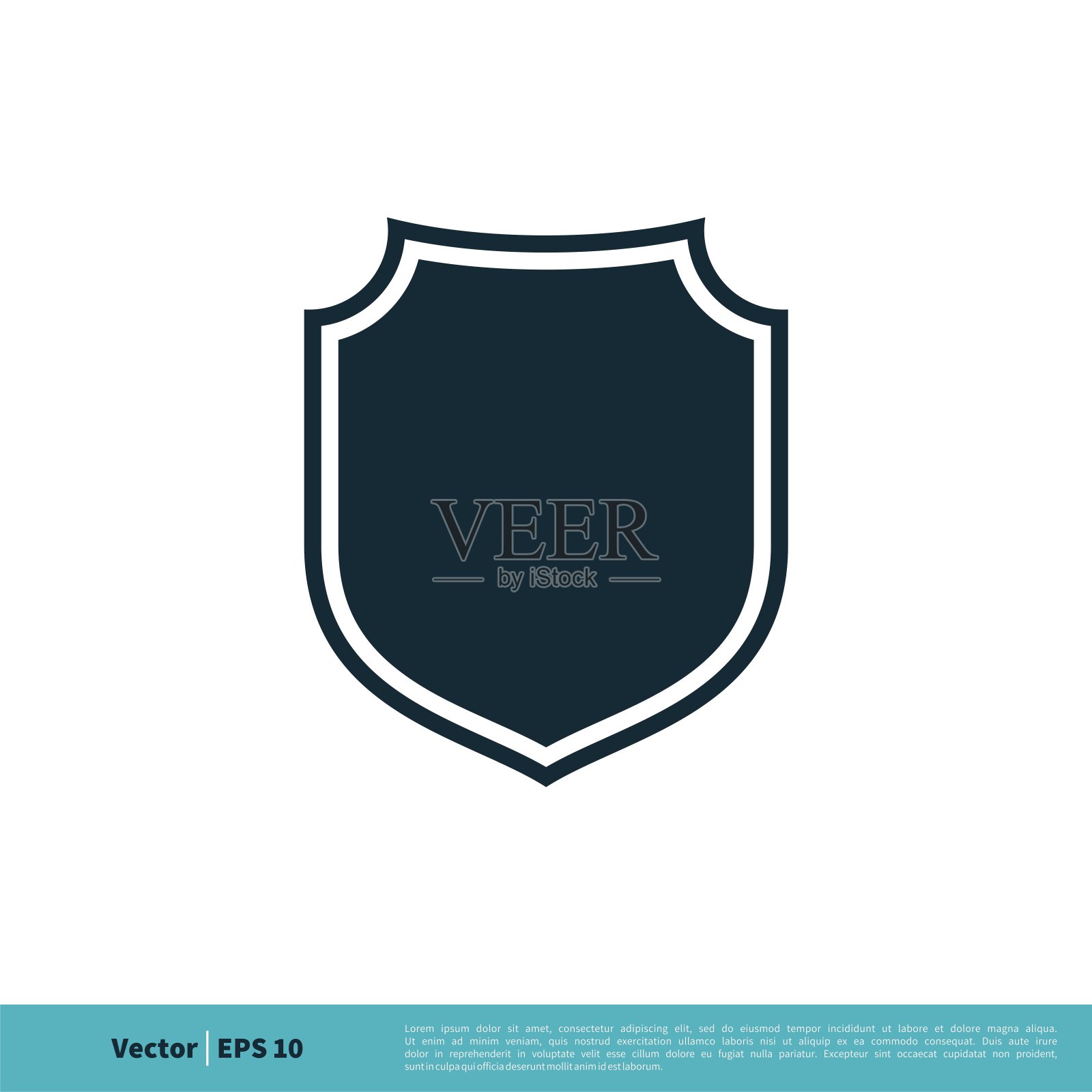 盾图标矢量标志模板插图设计。向量EPS 10。插画图片素材