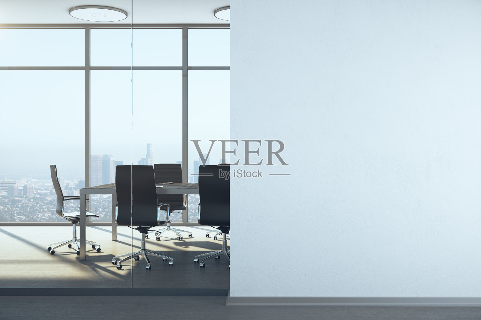 会议办公室，城市全景照片摄影图片