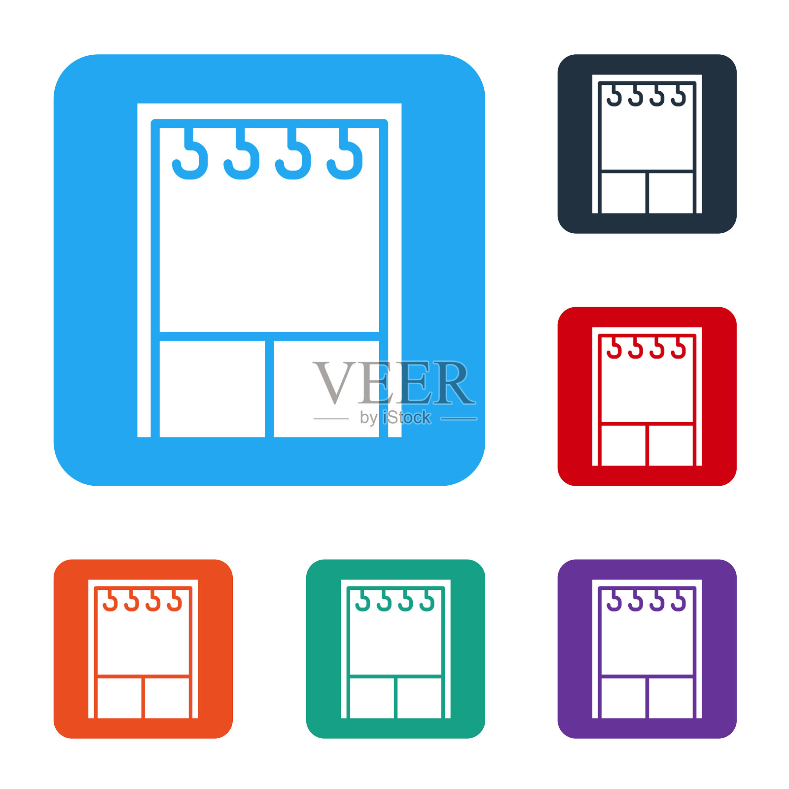 白色衣橱图标孤立在白色背景图标素材