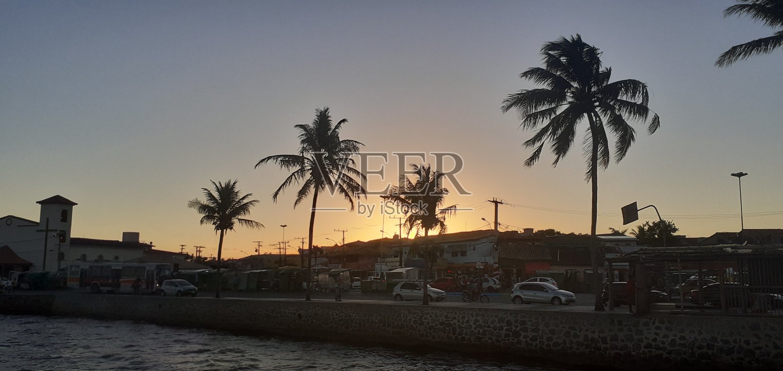 日落的安全港照片摄影图片