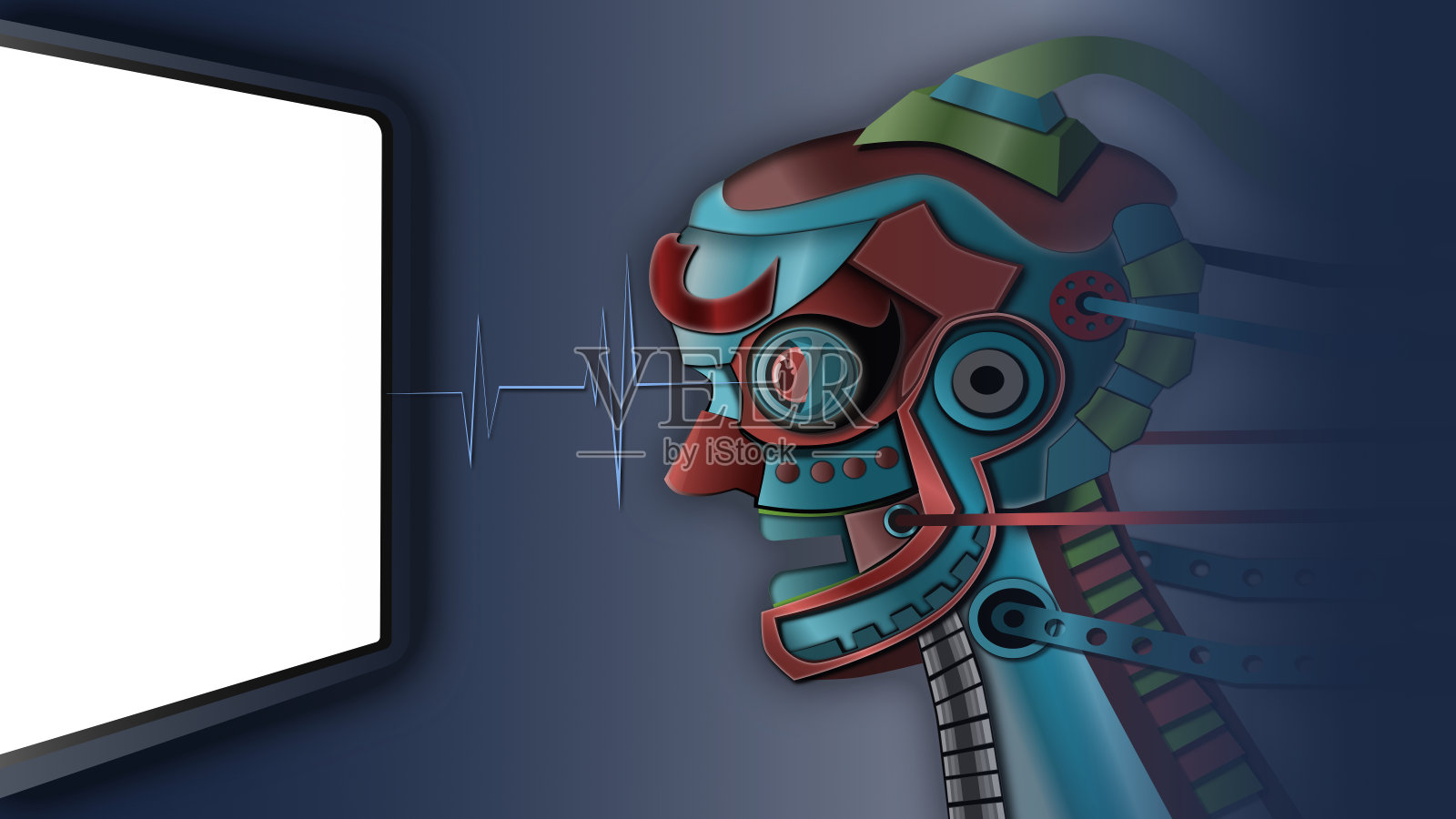 机器人和技术的说明照片摄影图片