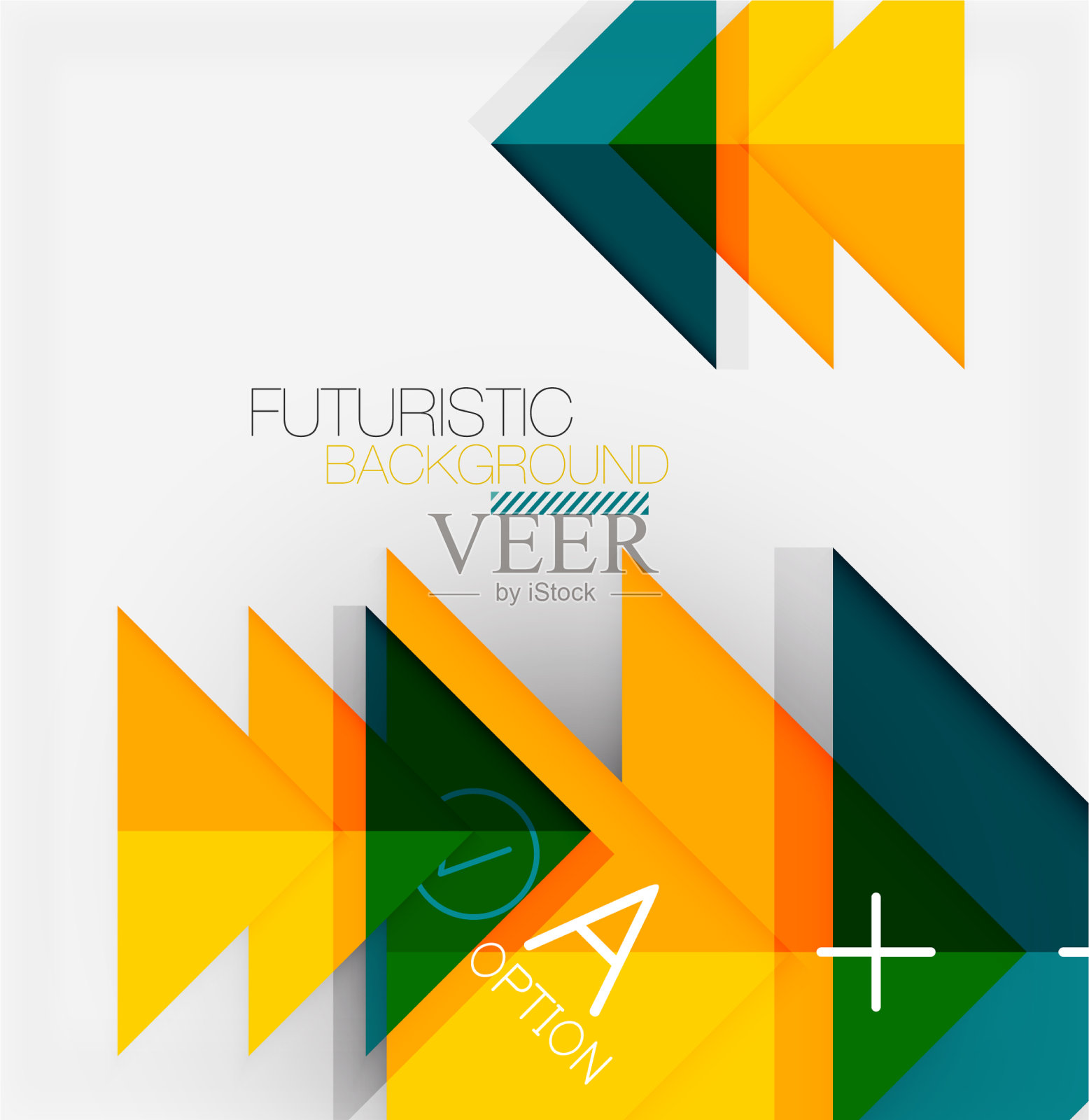 抽象背景几何业务插画图片素材