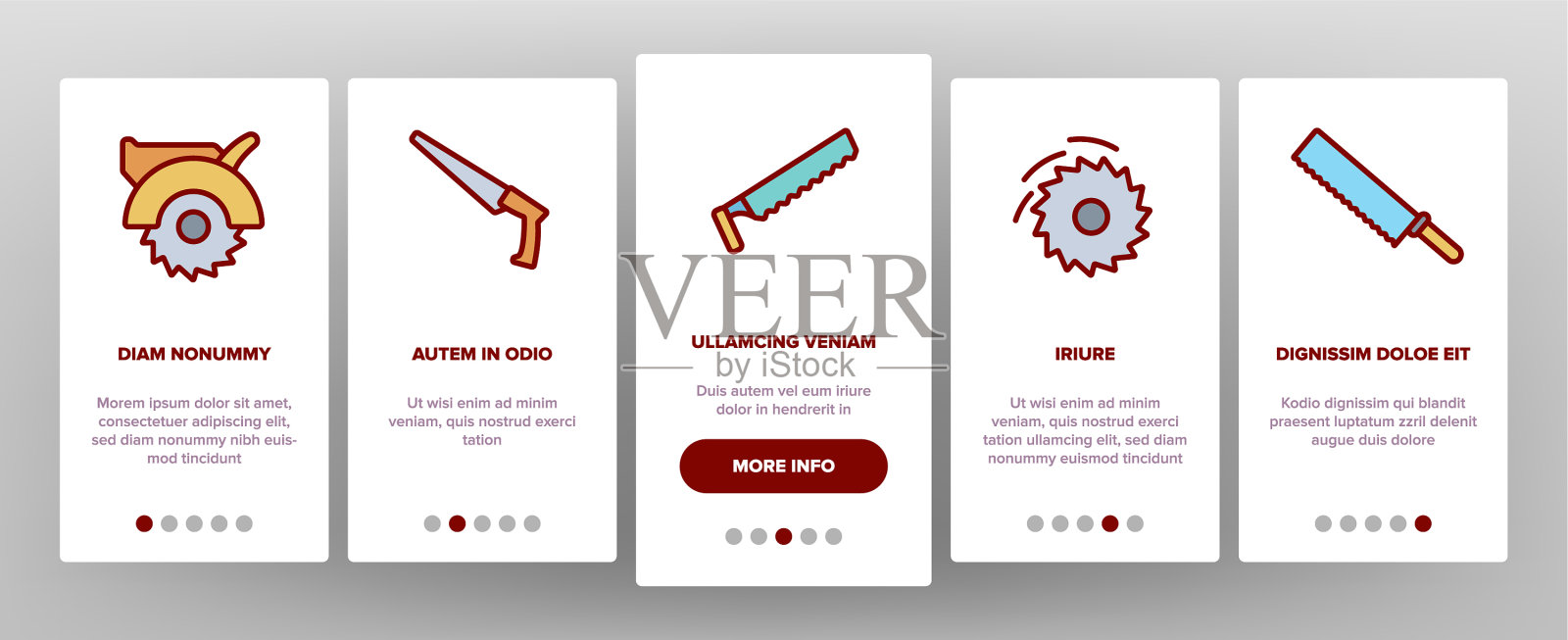 锯切设备上的图标设置图标素材