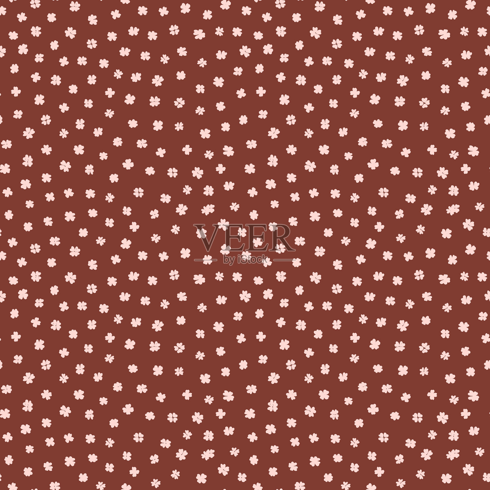 花卉无缝模式插画图片素材