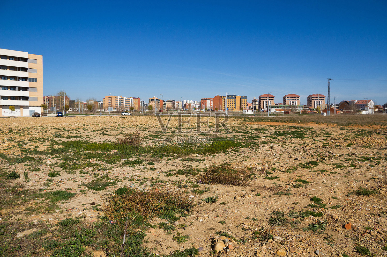 在建住宅区空地-建筑住宅多边形太阳空隙照片摄影图片