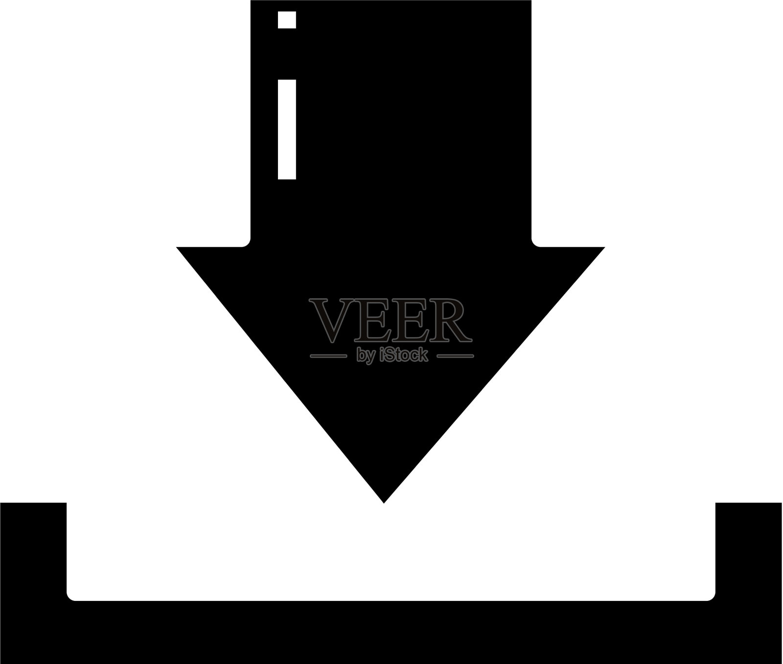 下载文件黑色图标概念图标素材