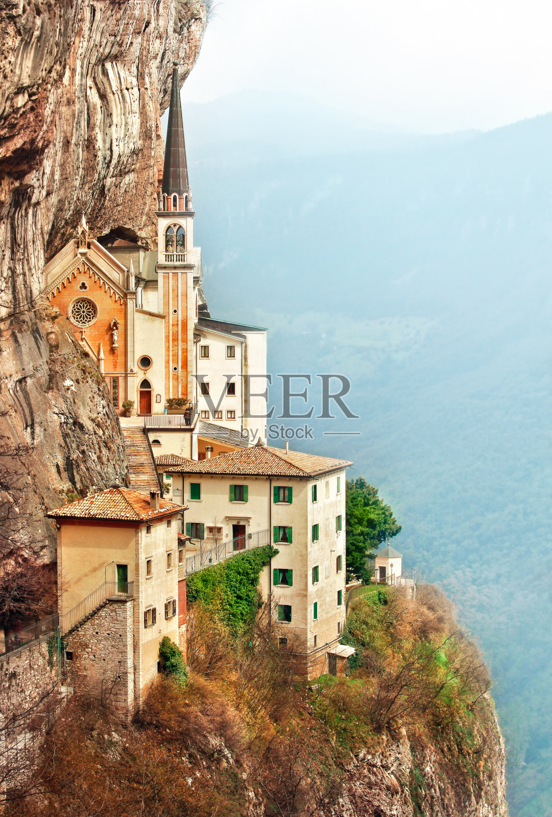石阶的台阶圣母德拉科罗娜照片摄影图片
