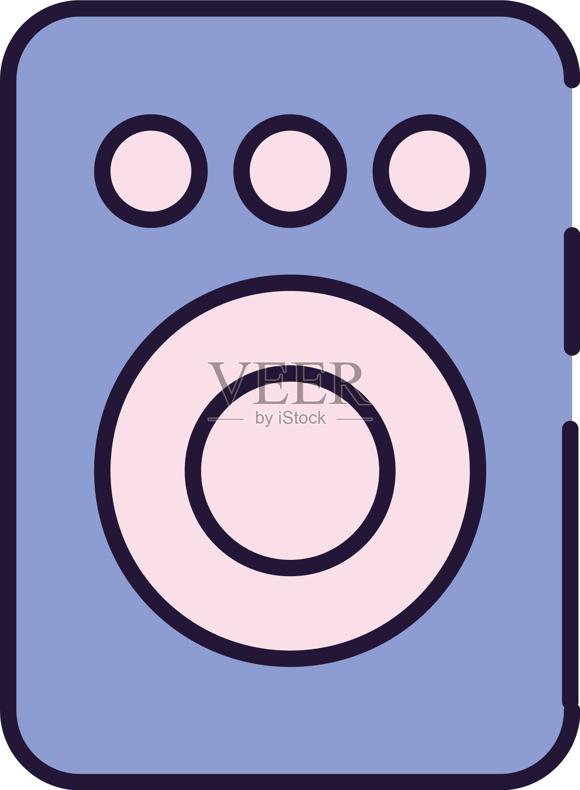 孤立的音乐扬声器填充风格图标图标素材