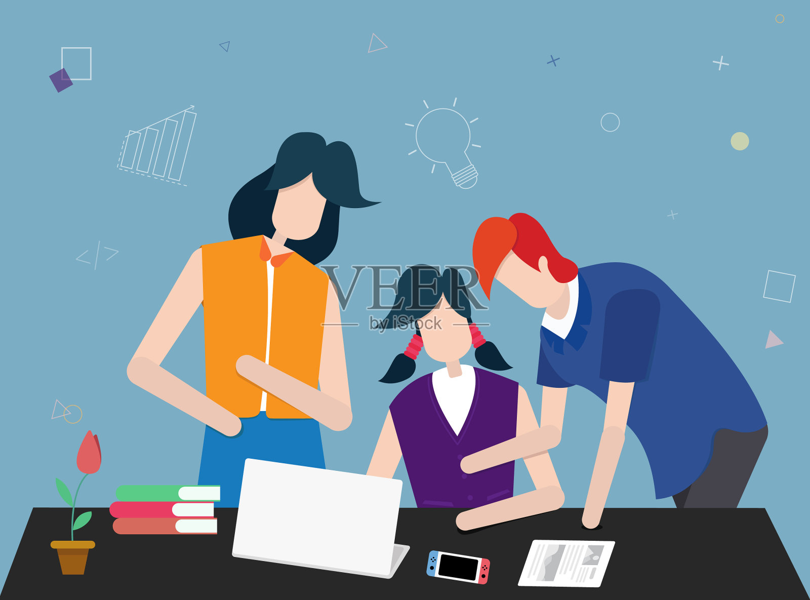 讨论插画图片素材