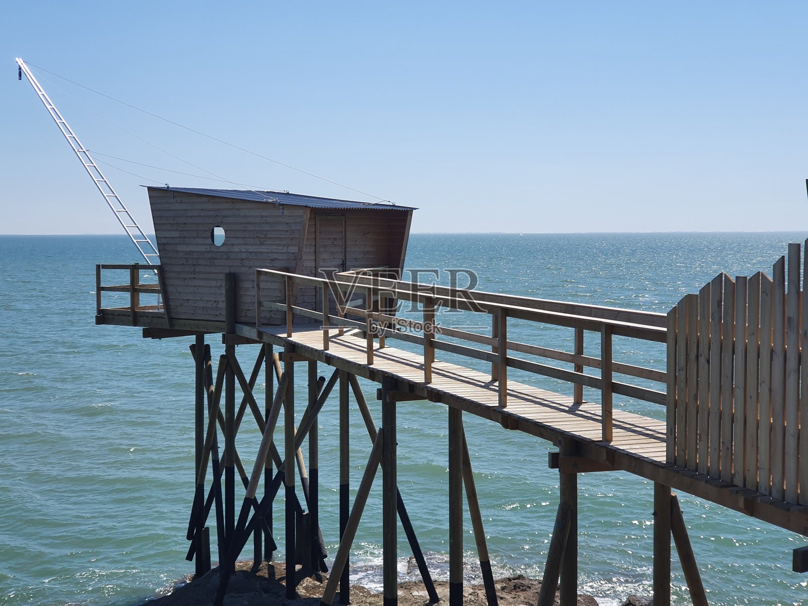 渔夫的小屋照片摄影图片