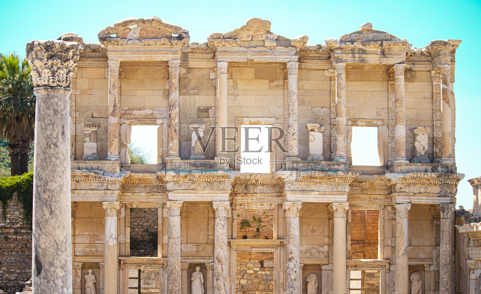 在以弗所的基略图书馆照片摄影图片