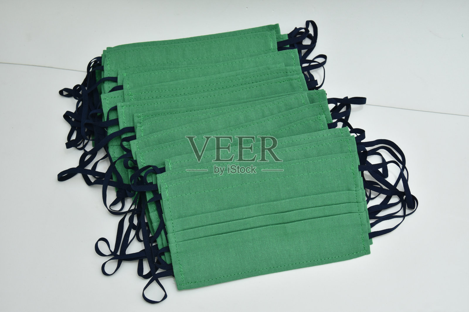 防护口罩，2020年，绿色照片摄影图片