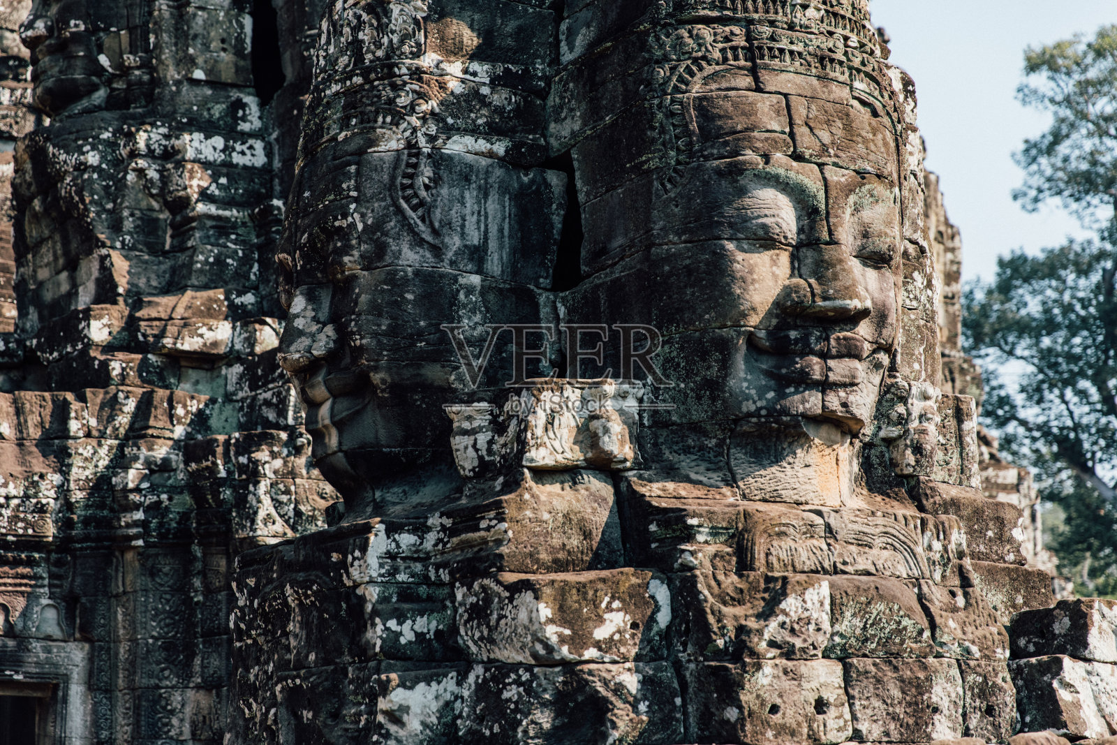 柬埔寨的吴哥窟日出照片摄影图片