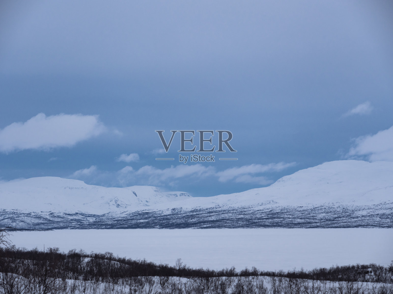 雪域托尔内的全景träsk和阿比斯科照片摄影图片