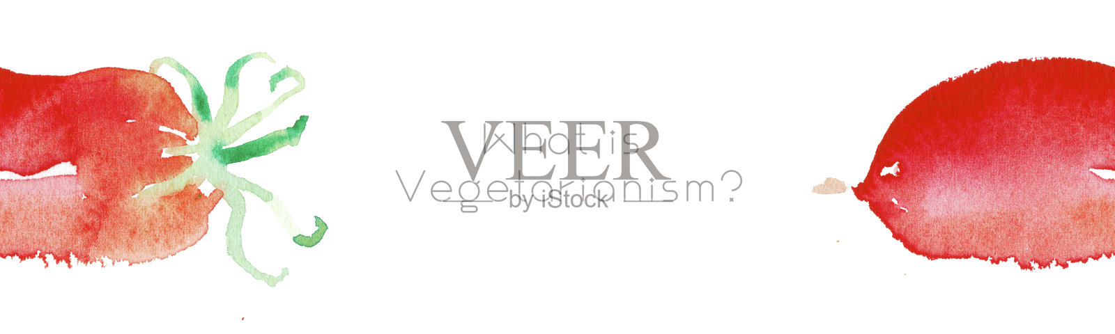 天然素食背景与番茄酱插图。插画图片素材