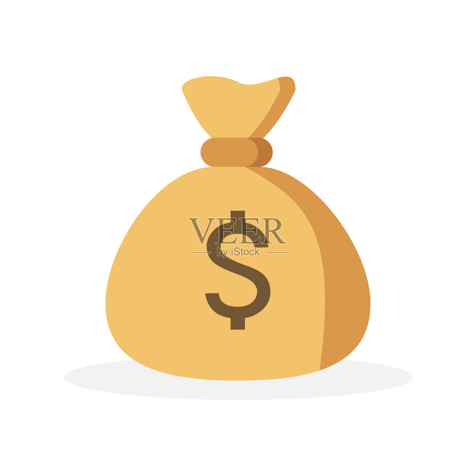 钱的袋子插画图片素材