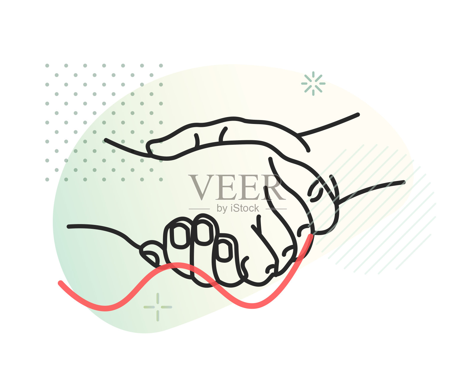 业务伙伴关系摘要股票插图插画图片素材