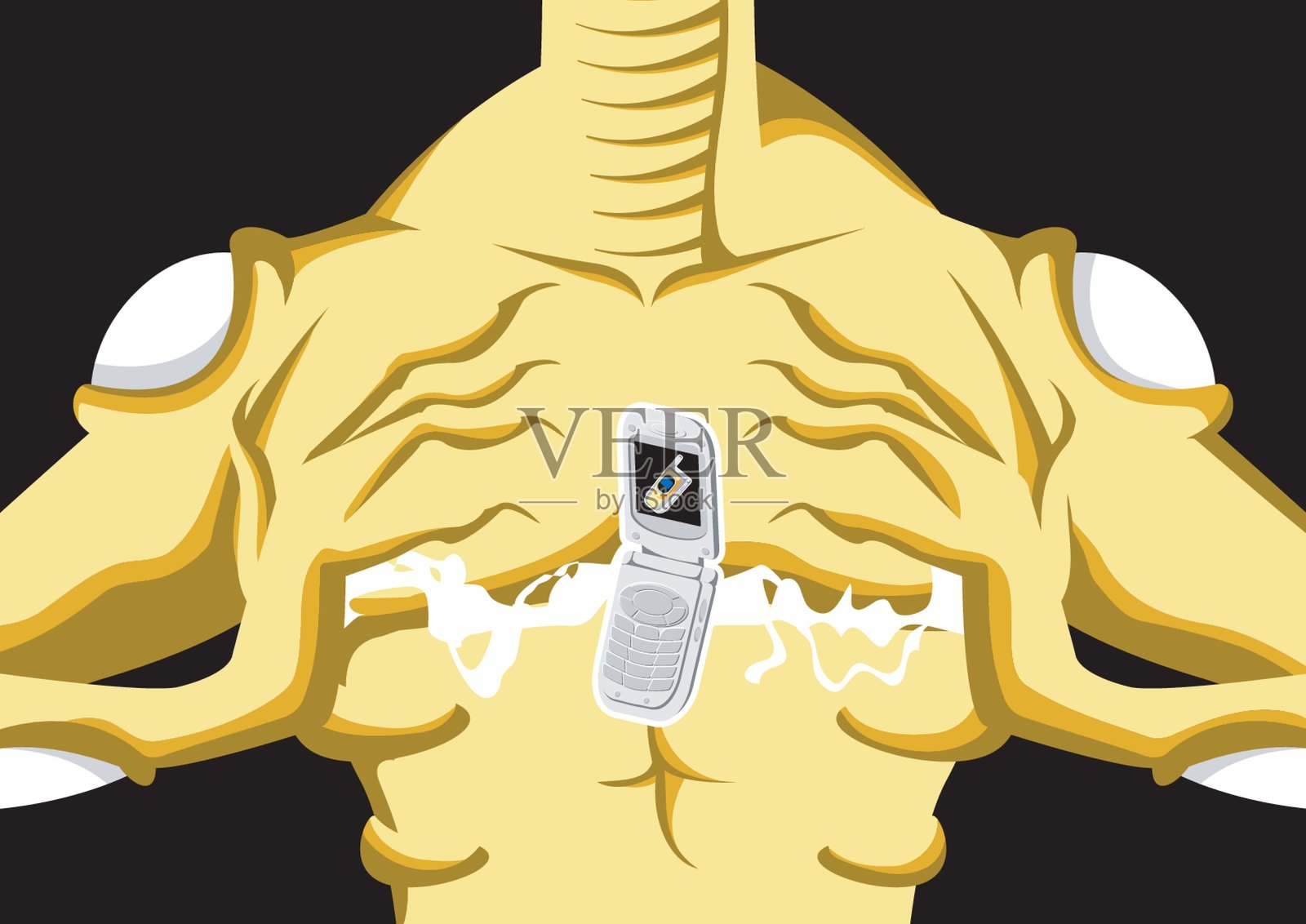 未来的动画插画图片素材