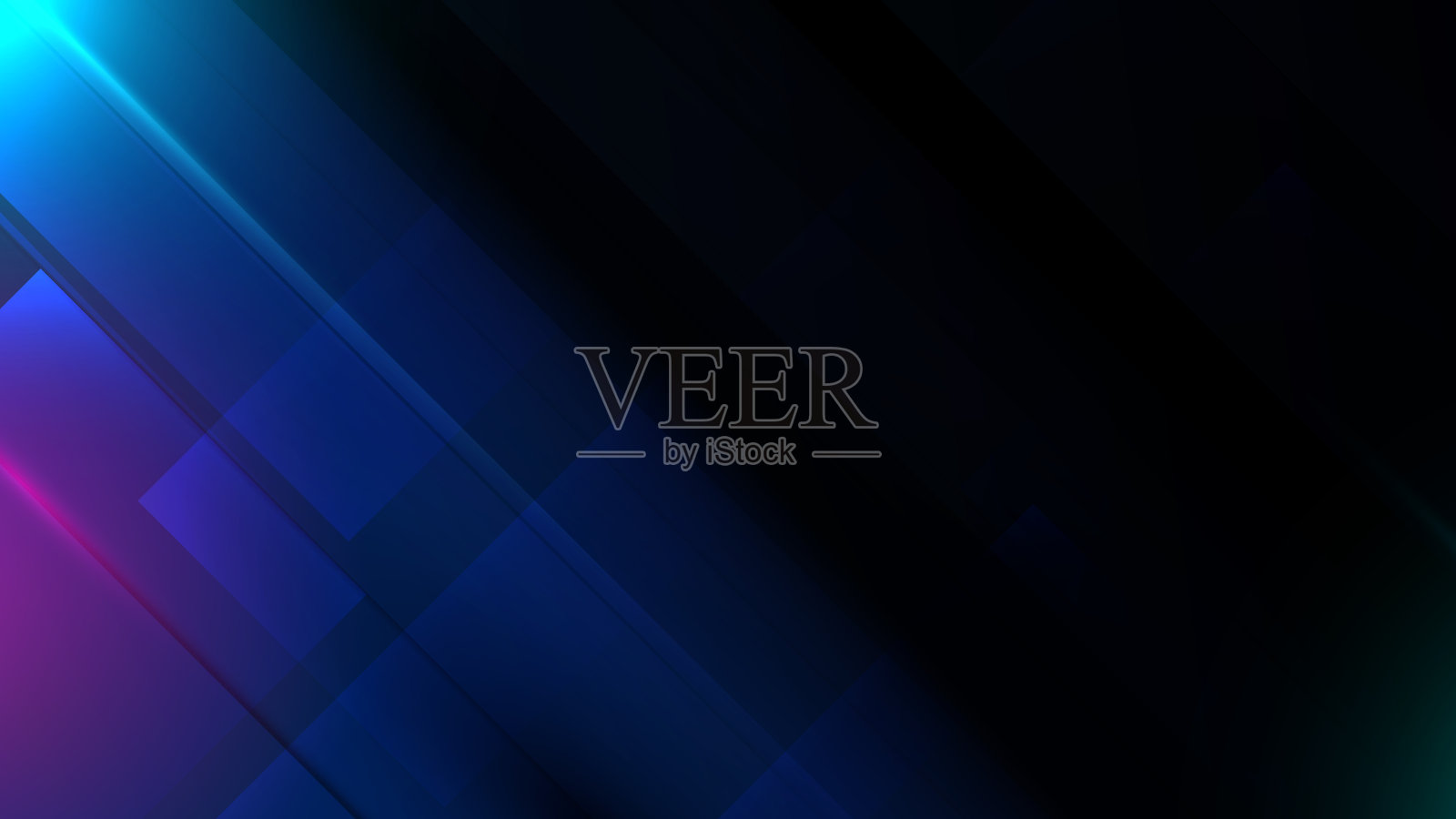 抽象蓝线技术，未来数字高科技概念。科学技术概念。矢量图插画图片素材