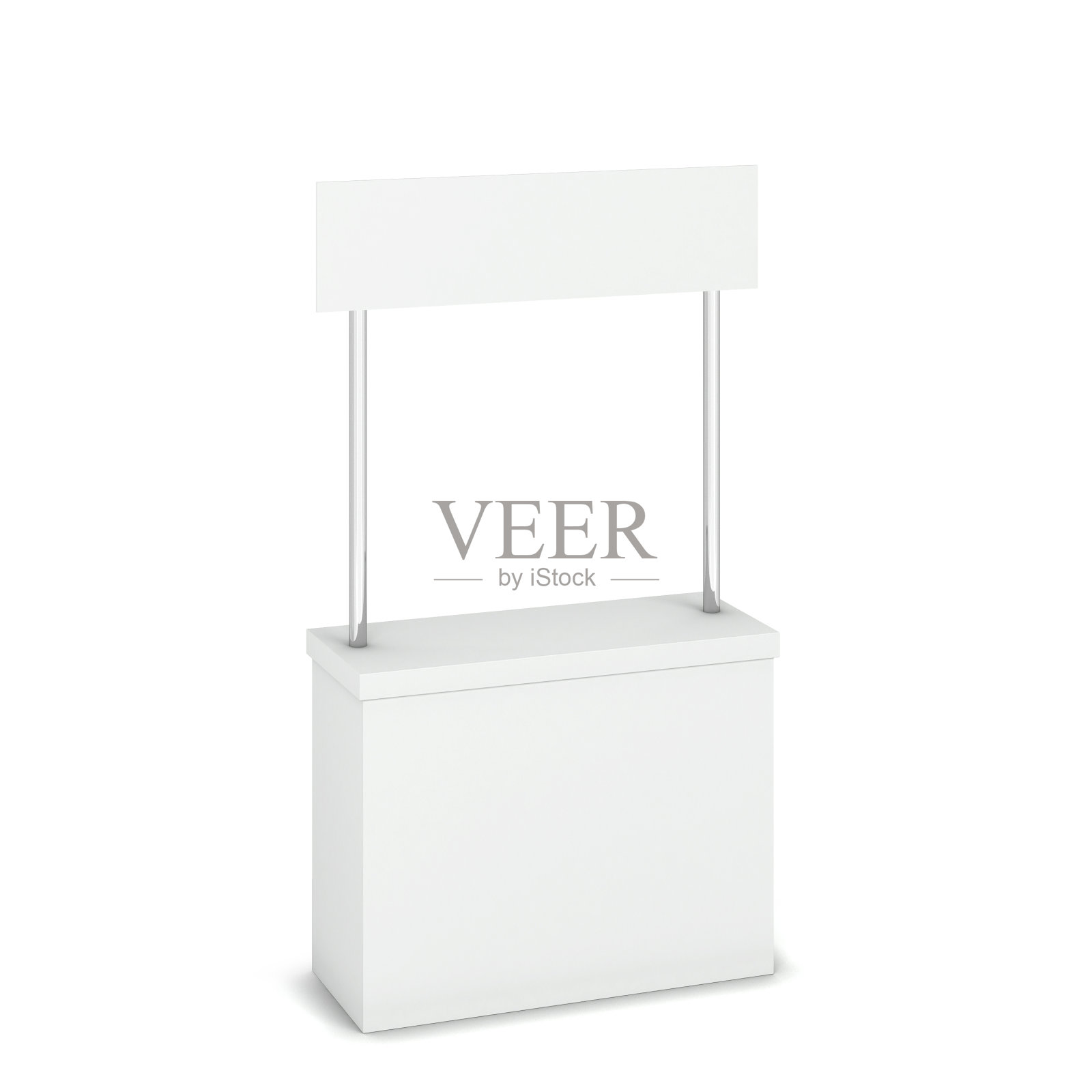 空白的促销柜台站模型照片摄影图片