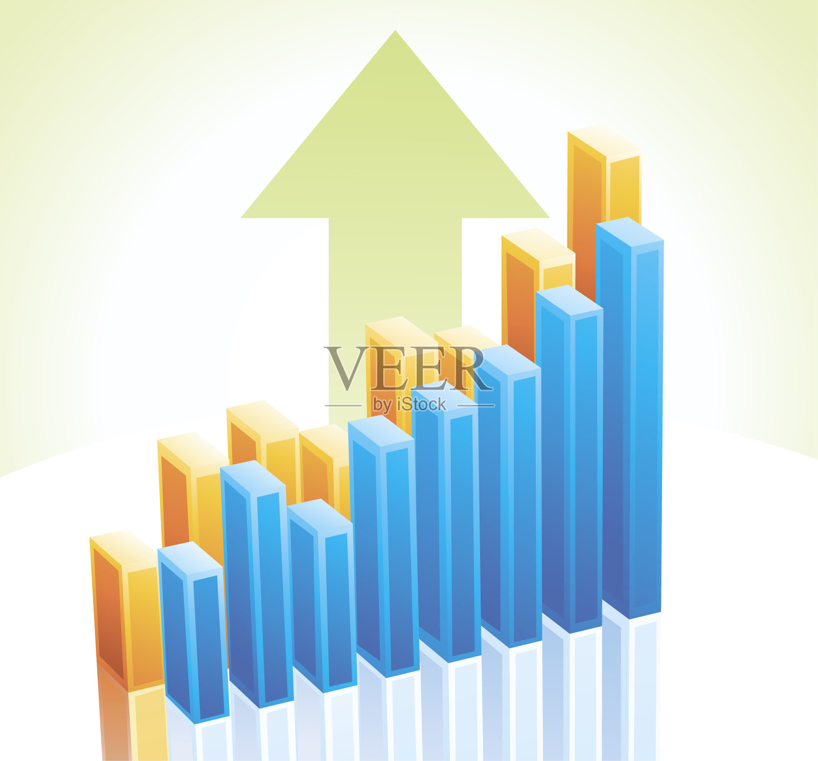 生长的矢量信息图。设计元素图片