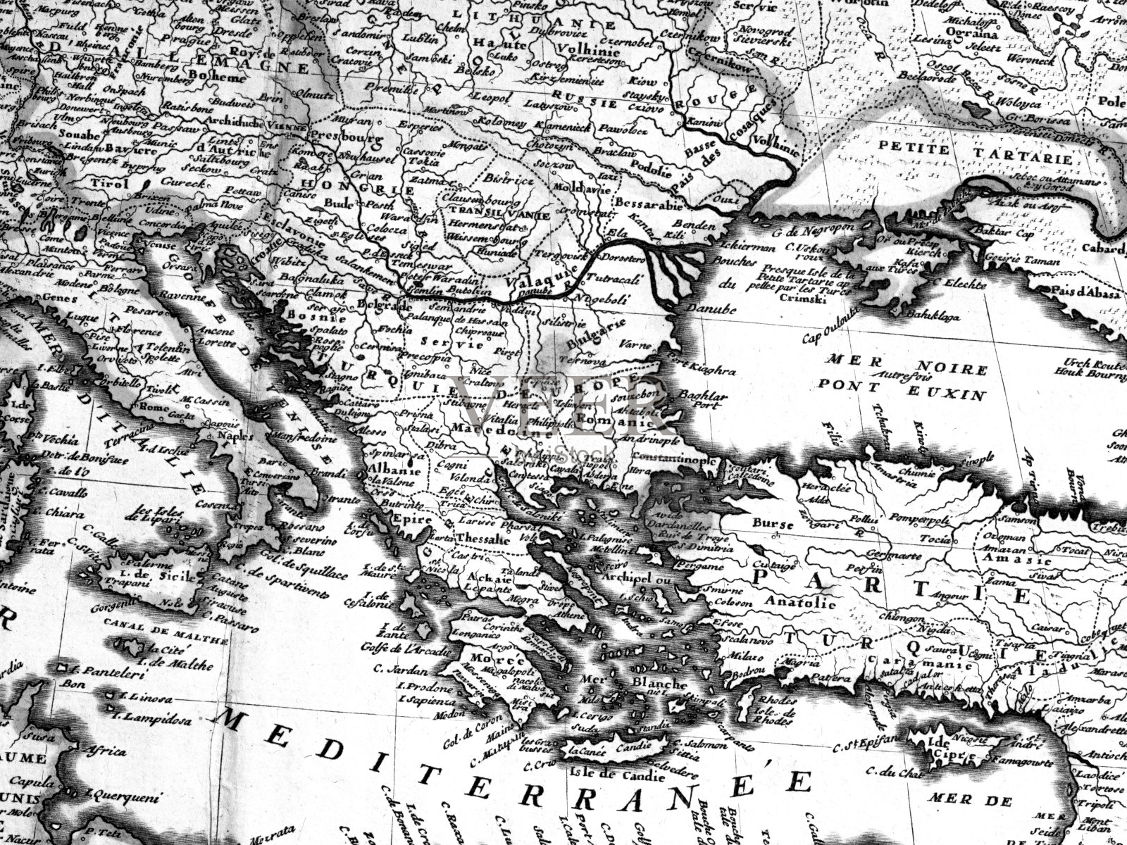 希腊古世界地图插画图片素材