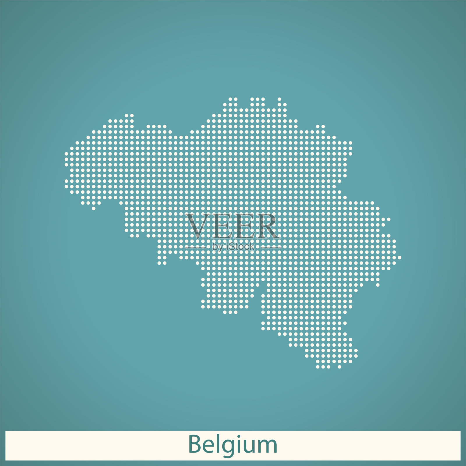 比利时的地图插画图片素材