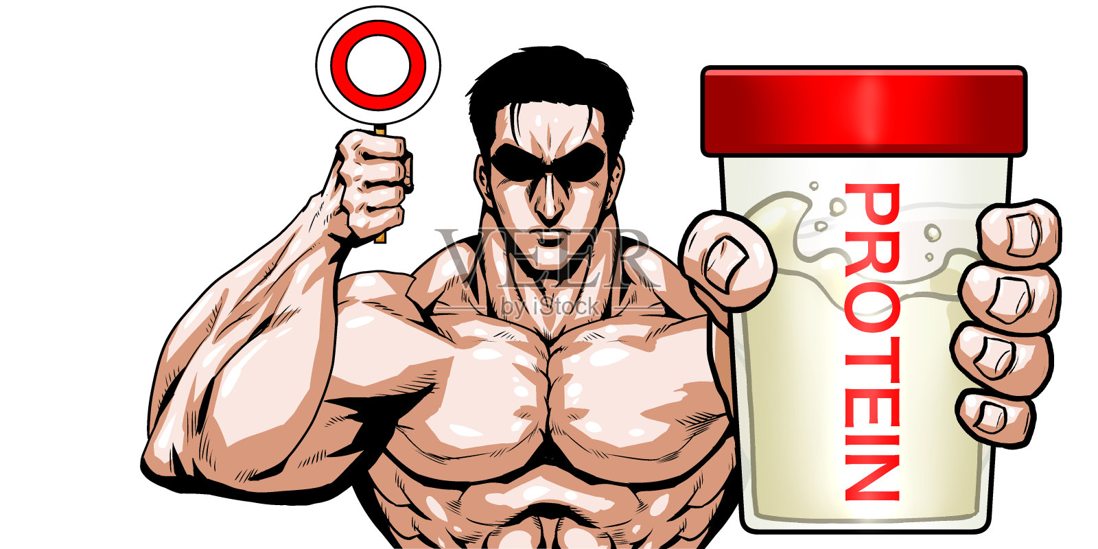肌肉，健美，壮汉，男性，健美者，男人，日本人，运动，训练，饮食，锻炼，体育健身房，健身，训练，健身房，商人，锻炼，运动员，力量，人体，板垣雅，漫画，比斯普斯，伸展，正面，肌肉，正面，肌肉插画图片素材