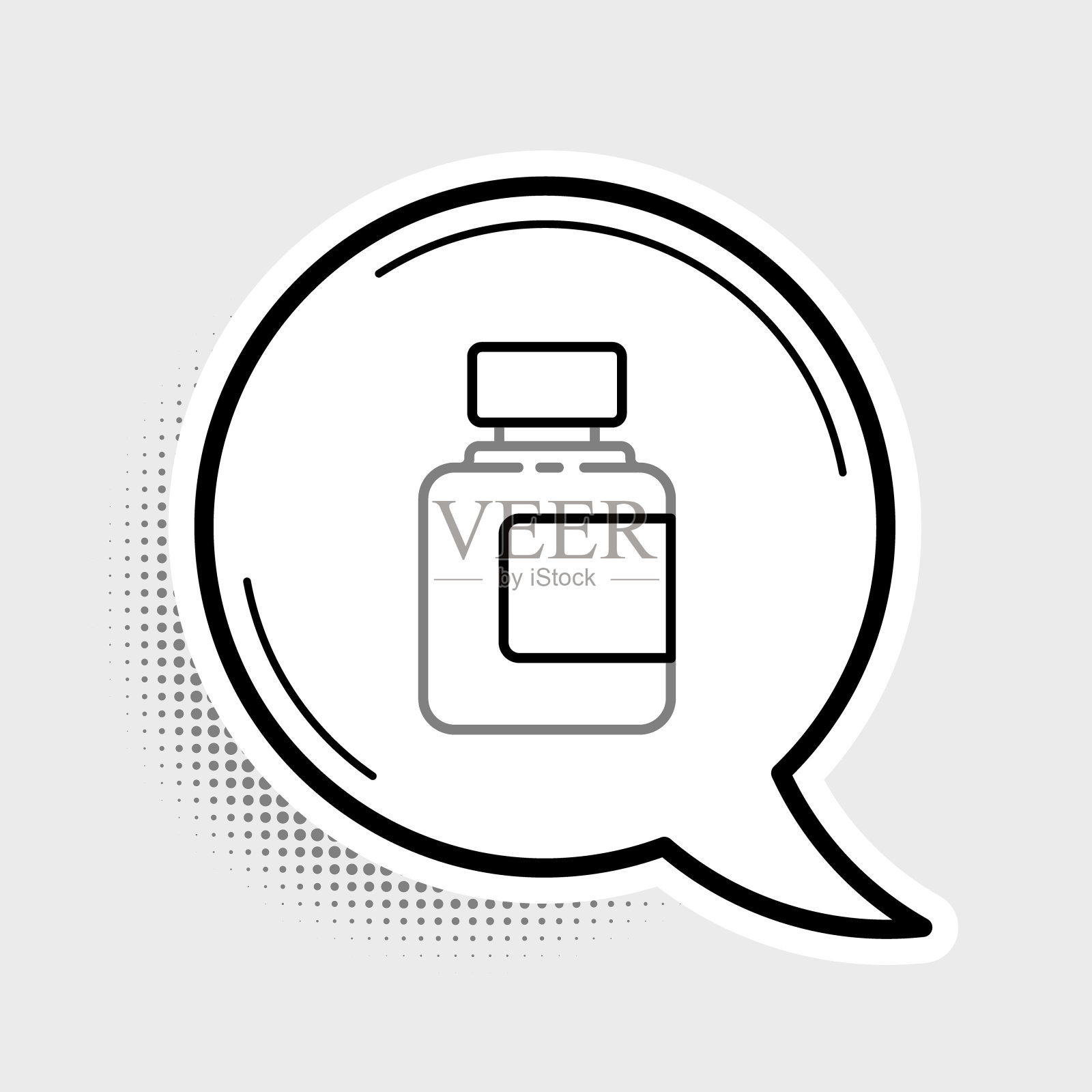 线酱瓶图标孤立在灰色背景。番茄酱、芥末酱和蛋黄酱瓶子和快餐酱。色彩斑斓的轮廓的概念。向量插画图片素材