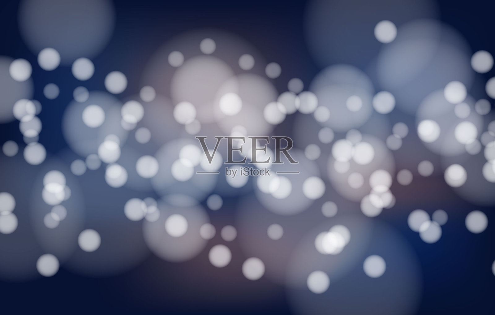 蓝美散景插画图片素材