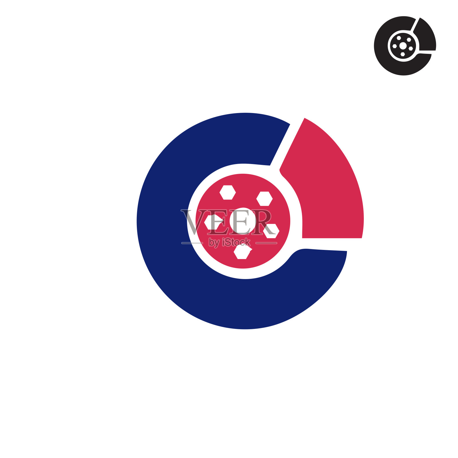 盘式制动器隔离图标上的白色背景插画图片素材