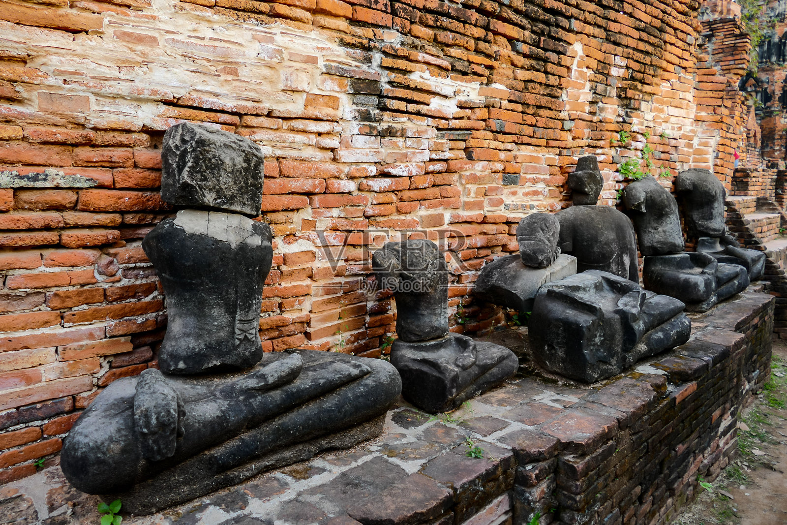 泰国大城府寺废墟的美丽照片照片摄影图片
