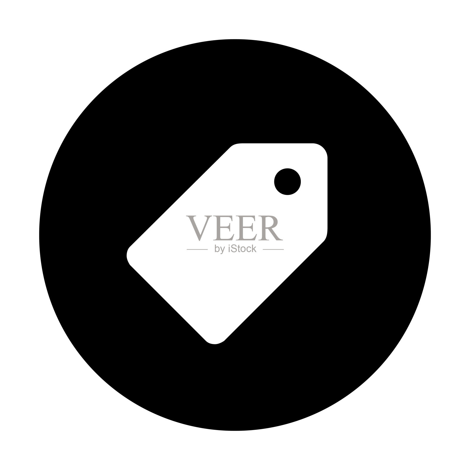 简单的价签图标矢量图形设计。图标素材