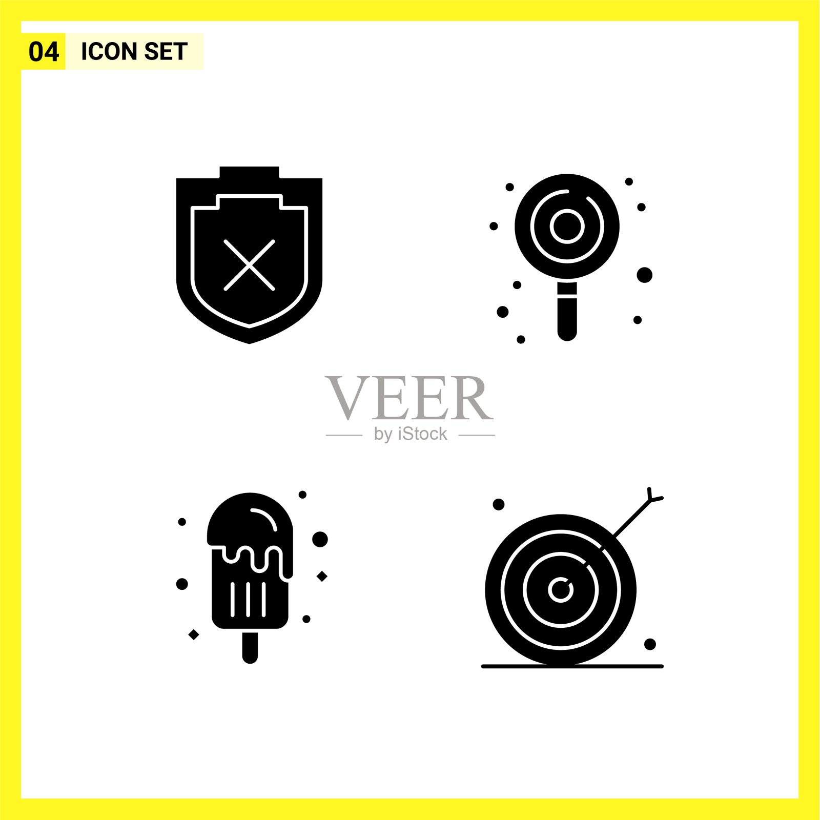 4个图标设置简单的立体符号符号标志上图标素材