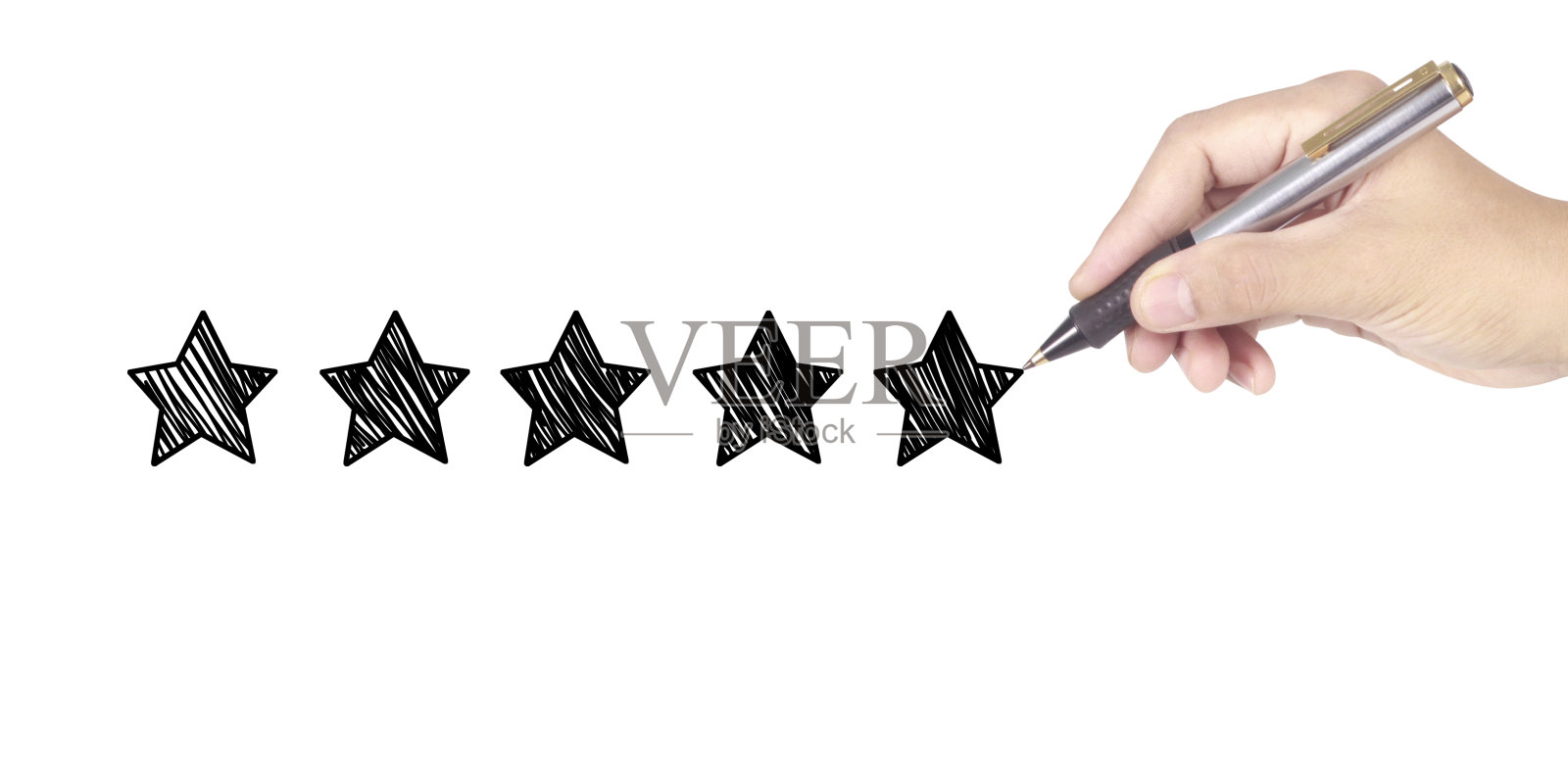 模糊的背景评级与手绘星星照片摄影图片