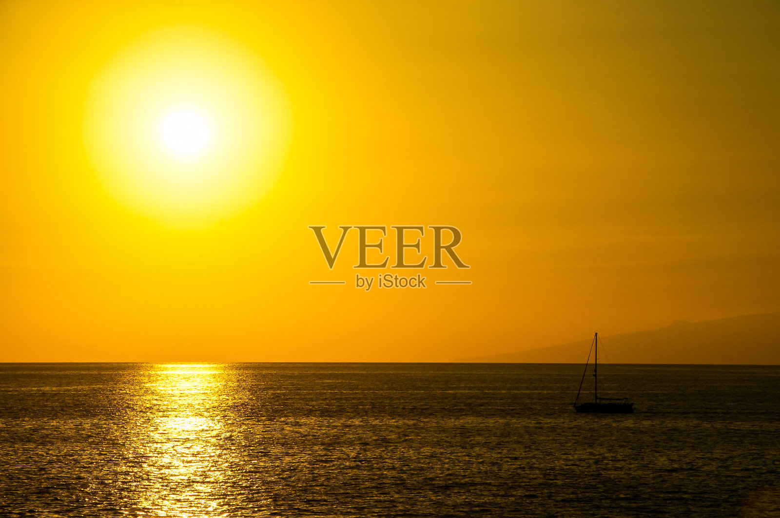 热带日落照片摄影图片