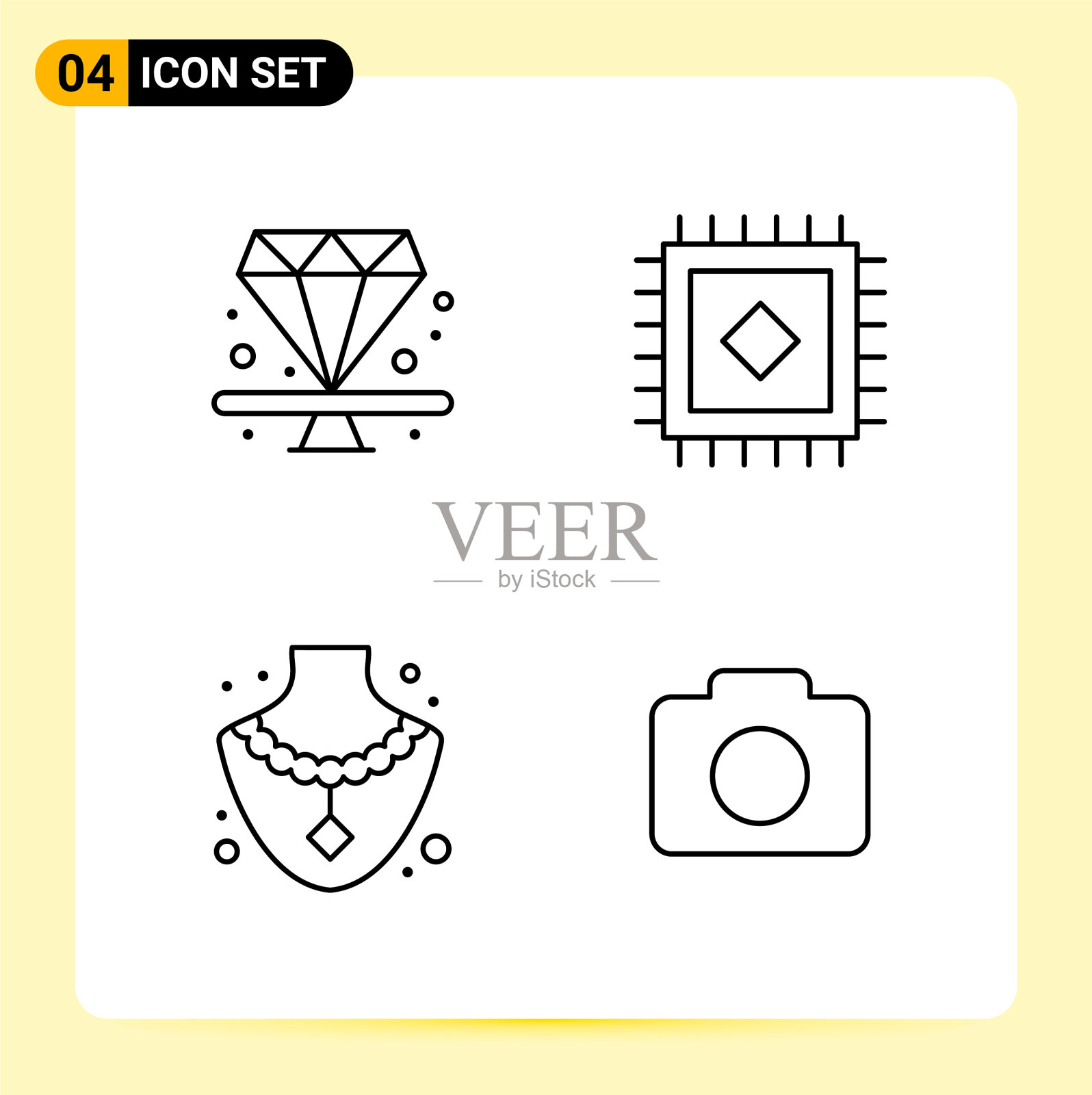 4个现代网站设计和创意图标图标素材