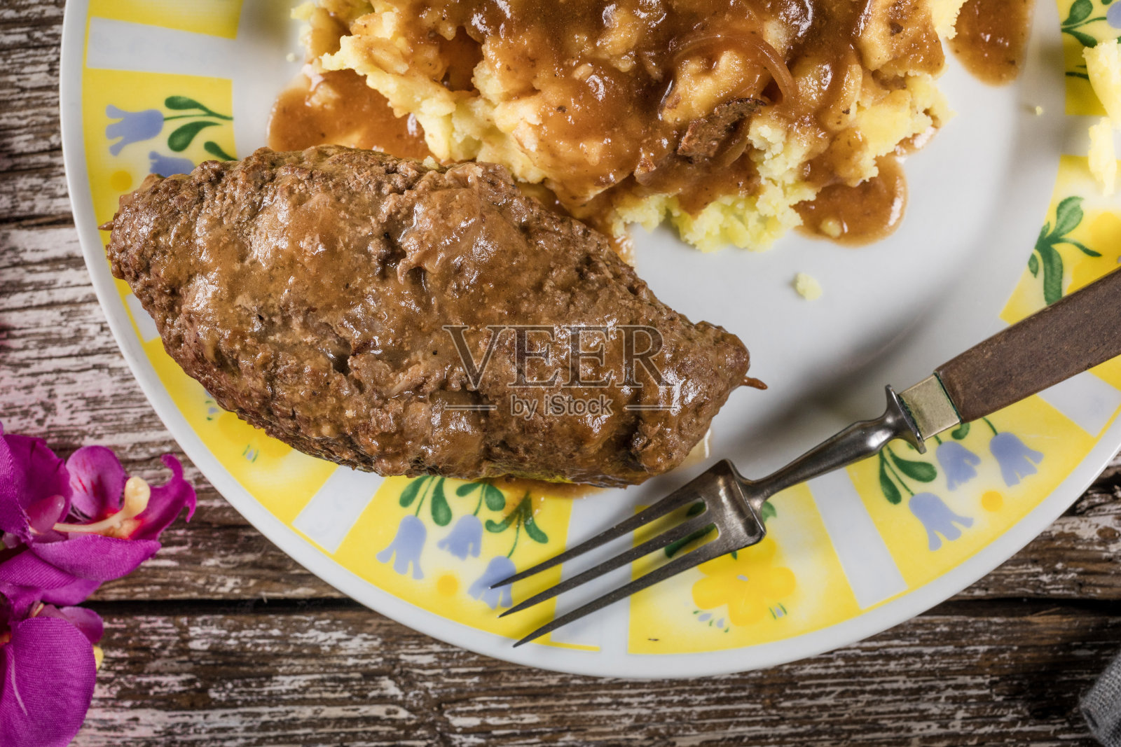 美味的牛肉颤音。照片摄影图片