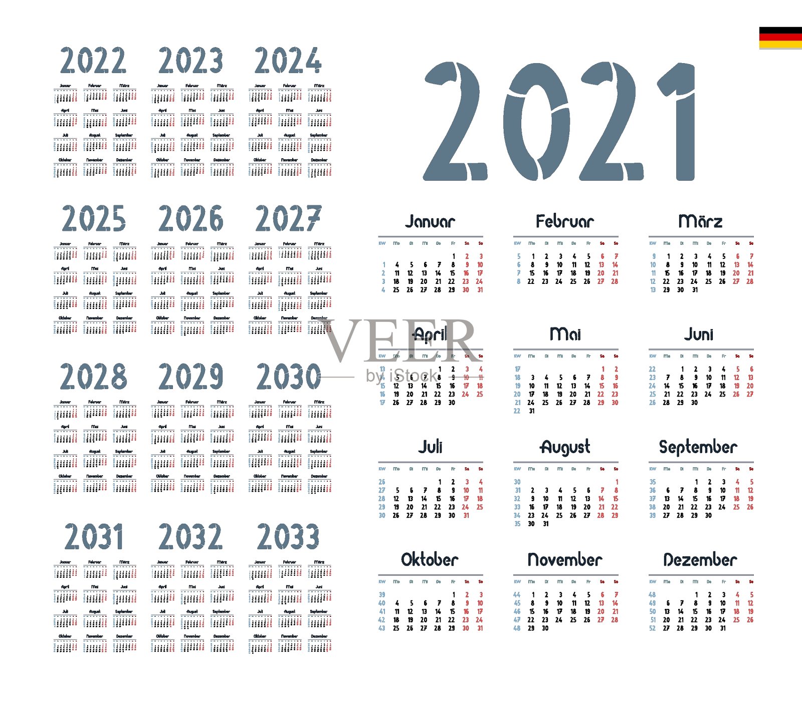 白色背景上的数字特写镜头设计模板素材