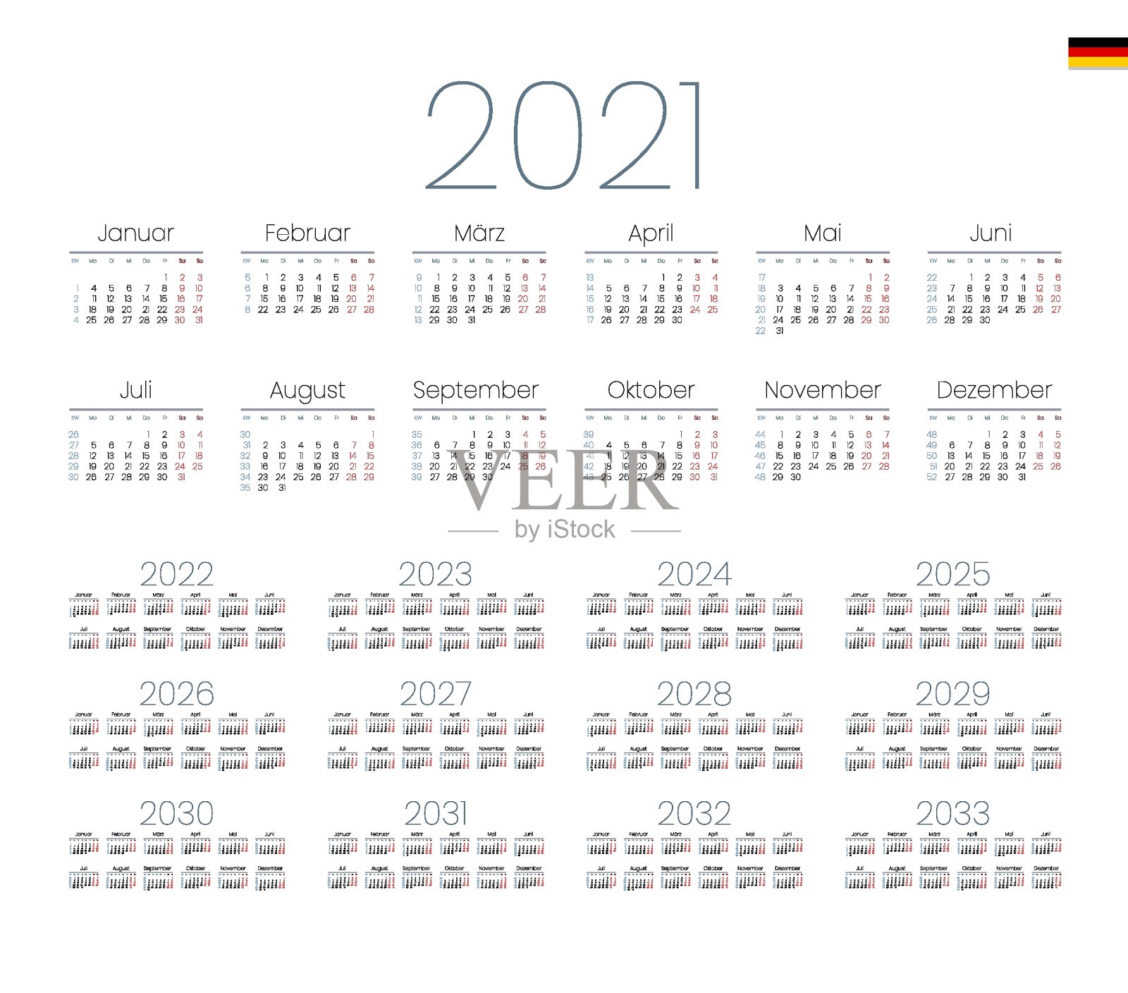 白色背景下的日历特写镜头设计模板素材