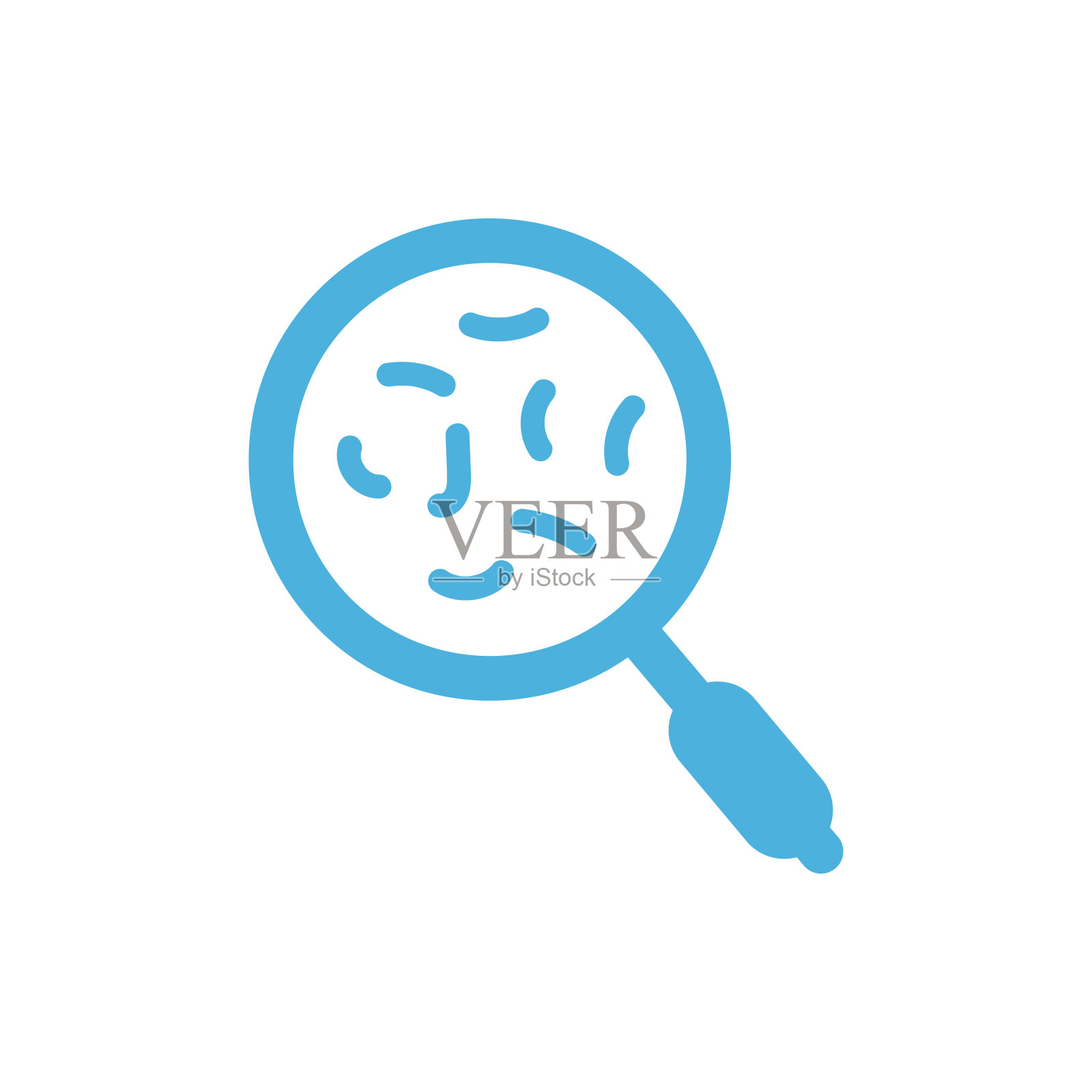 病毒细菌图标平面矢量标志设计流行插画图片素材