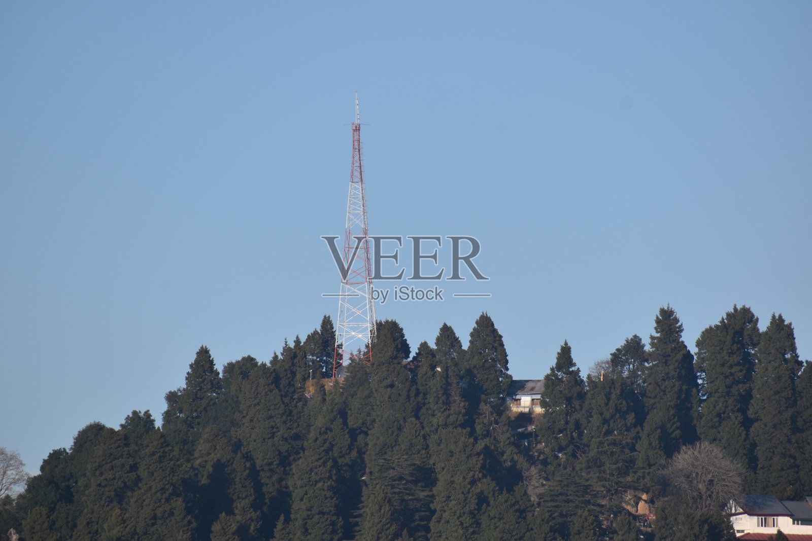 美丽的山景和蓝天照片摄影图片