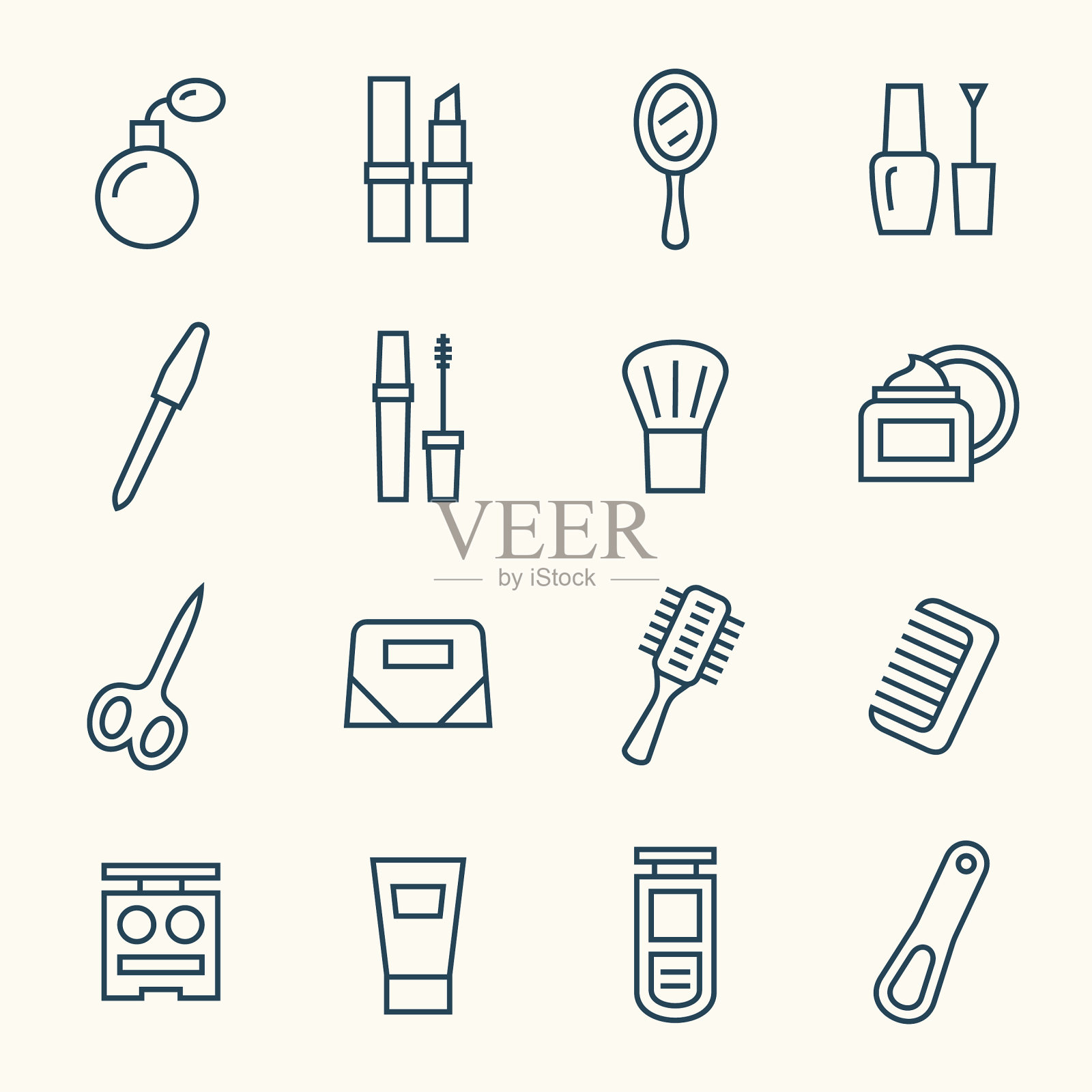 化妆行图标图标素材