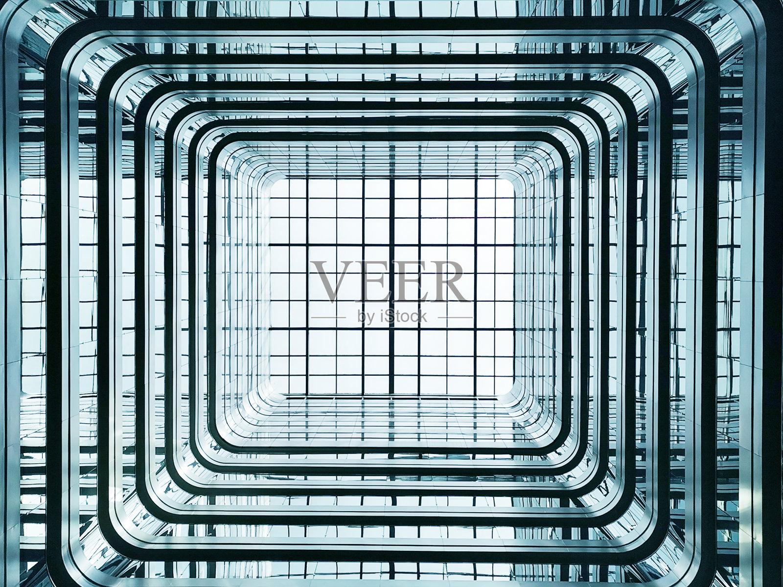 现代办公楼的天窗照片摄影图片