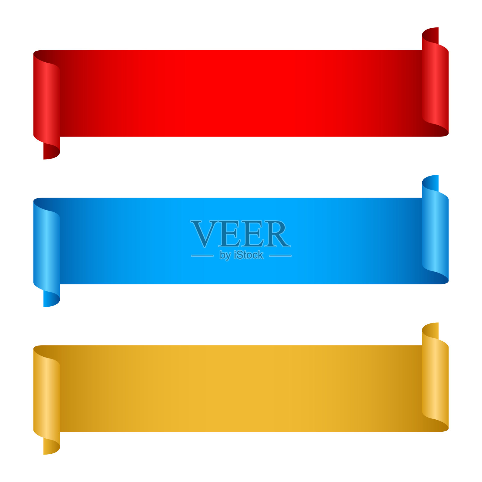 旗帜集矢量设计插图孤立在白色的背景插画图片素材