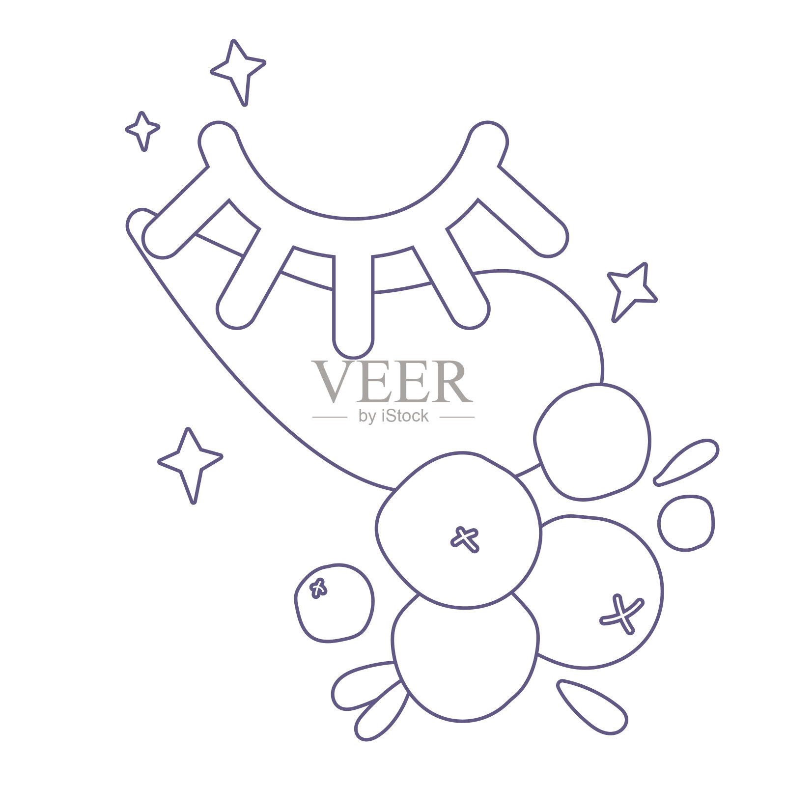 眼罩图标插画图片素材